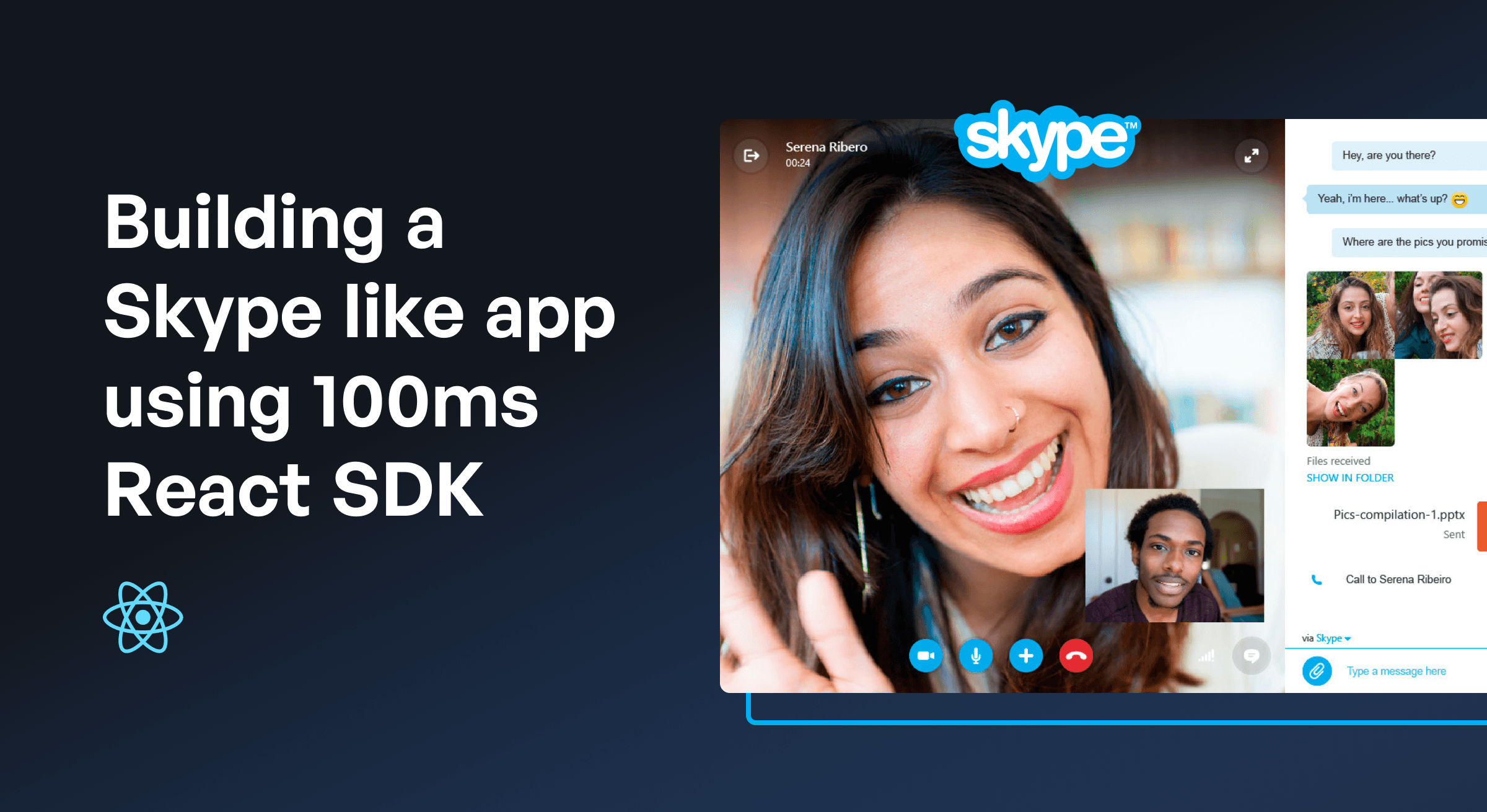 Skype Clone With React Using 100ms SDK
